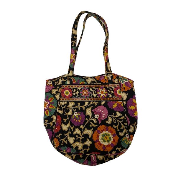 Vera Bradley Shoulder Bag Double Strap Quilted Floral Multicolor - Picture 1 of 6